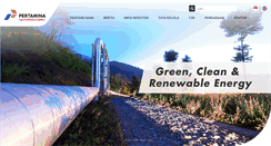 Desktop Screenshot of pge.pertamina.com