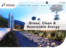 Tablet Screenshot of pge.pertamina.com